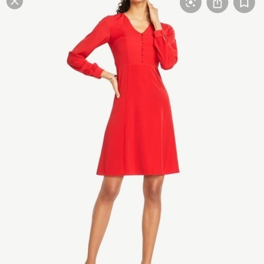Ann Taylor factory flare shirt dress